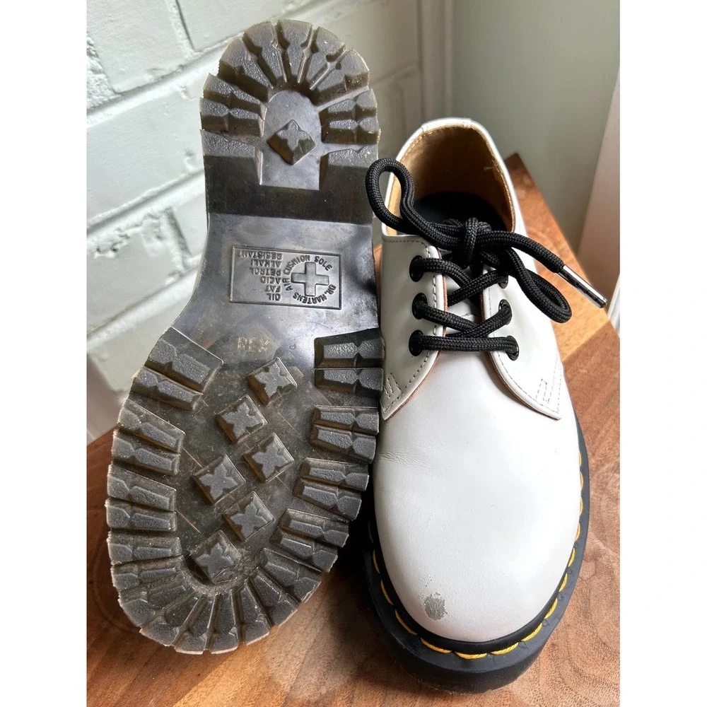 Dr. Martens 1461 Quad Smooth Leather Platform Shoes 36 Women's 5 Twee Academia